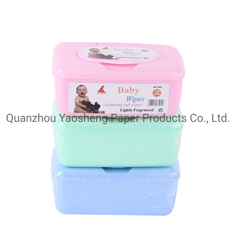 Plastic Box Daily Use Alcohol Free Baby Wet Wipes/ Wet Tissue