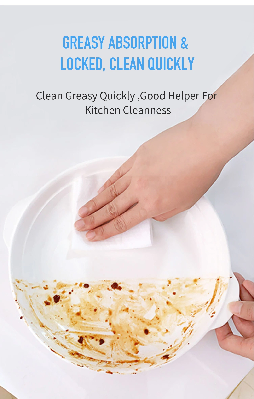 Kitchen Wet Wipes Oil Remover Qick Cleaning Wet Wipes for Kitchen