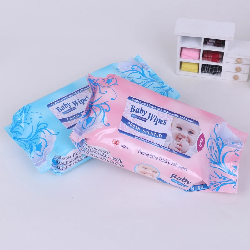 Disposable Flushable Baby Skin Care Wet Tissue Wipes Quality Wet Towels Baby Wipes