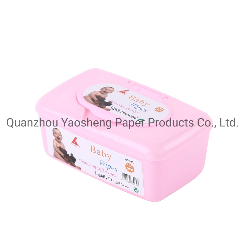 Plastic Box Daily Use Alcohol Free Baby Wet Wipes/ Wet Tissue