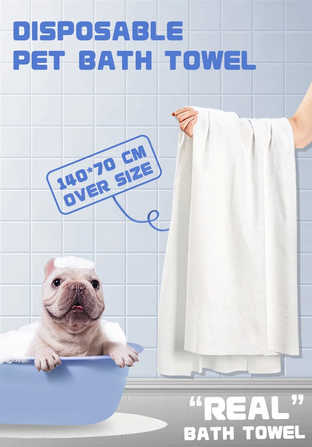 Non Woven Fabric Bath Cleaning Wipes for Pets Travle Pet Products